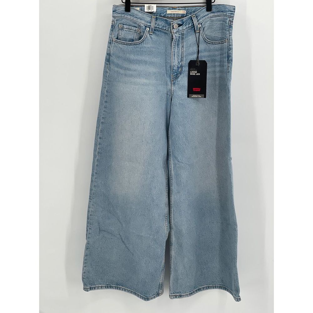 Levi’s Loose Wide Leg Jeans Women’s Size 29 Light Blue Wash Brand New Mid Rise